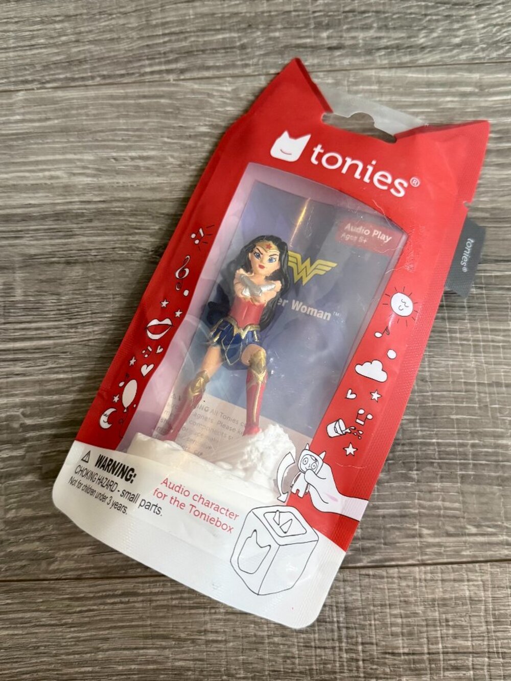 NIP Tonies Wonder Woman Audio Play Character Figure for Toniebox Red New